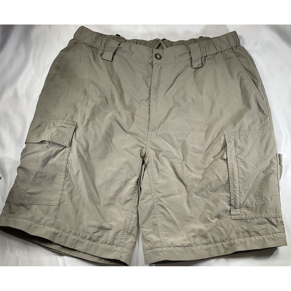 The North Face Cargo Shorts Men's Brown Side Pockets Size Large 13